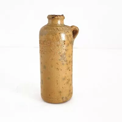 Antique Erven Lucas Bols Bottle 4in Small Mini Stoneware Het Lootsje Amsterdam • $36.99