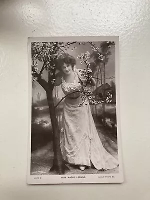 Lovely Edwardian Actress Postcard Miss Madge Lessing Postmark 1907 • £4
