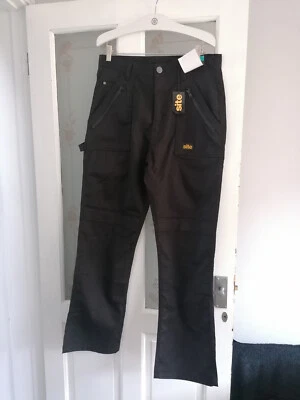 £15 • Buy Site Beagle - Work Trousers  - Builders W34 L32- Black