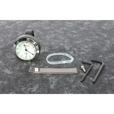 Marlin's Genuine Accessories White HBC Clock W/Black Mount For 1  Or 7/8 -151101 • $83.66