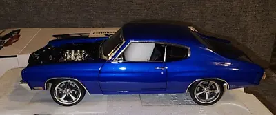 Ycid Ptc 1/18 1970 Chevrolet Chevelle Ss 454 Pro Touring Blue A1805525y 1 Of 199 • $149.99