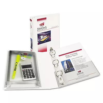 Avery Mini Protect & Store View Binder W/Round Rings 8 1/2 X 5 1/2 1  Cap White • $13.47