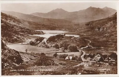 Wales. Capel Curig Lakes And Snowdon 5494 Valentines Real Photo Unposted • £3.35