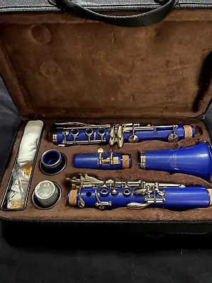 EastRock Clarinet Bb Flat Beginner Student Clarinet In Blue • $69.95