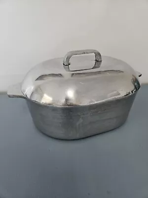 Vtg Medium/ Large  Cast Aluminum FOREVER Roaster Dutch Oven W/ Fleur De Lis Mark • $55