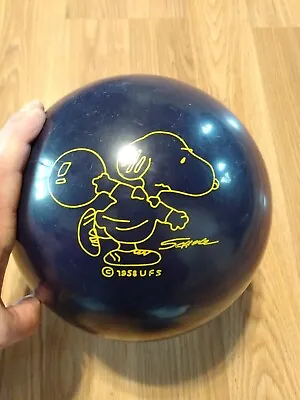 1958 Snoopy Bowling Ball Schultz Brunswick Great Graphics Rare • $145