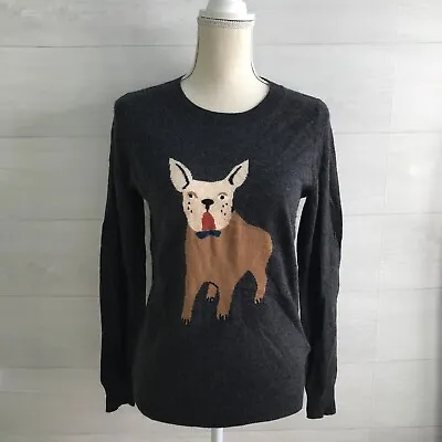 J.Crew - Frenchie Dog Sweater Lightweight Wool Knit S • $29.75