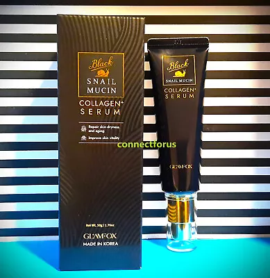 GlamFox Black Snail Mucin Collagen SERUM 50g 1.76 Oz Dry Skin Mother's Day Gift • $18.58