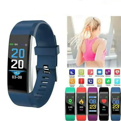 $8.29 • Buy Fitness Smart Watch Heart Rate Monitor Tracker Women For Android IOS Men O9X7
