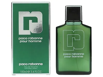 PACO RABANNE Pour Homme Cologne 100ml 3.4 FL Oz EDT For Men New In Box • $55.99