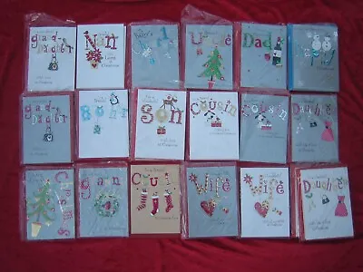 Family Xmas Cards Nan Son Daughter Sister Wife Cousin Uncle Granddaughter • £1.50