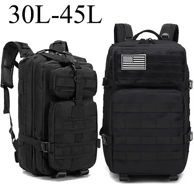 Tactical Bag Pack Mens Backpack Military Molle Shoulder Backpack Large Rucksack • $25.99