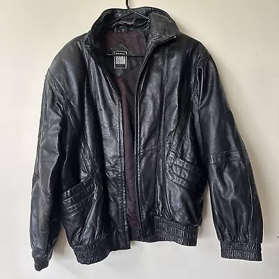 Mens Leather Jacket Size Large Greg Bell • $45