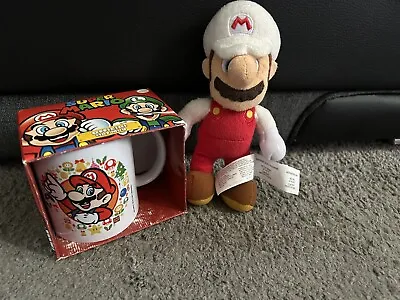 Super Mario Bros Coffee Mug Cup Boxed With Small Mario Plush ( Box A Bit Scuffed • £7.99