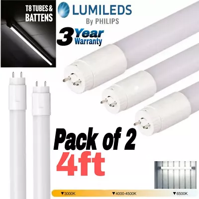 2 Pack ENERGIZER HighTech T8 Led Tube - Fluorescent Replacement 2ft 4ft 5ft 6ft • £15.49