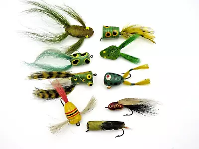 9 Vintage Fly Rod Poppers • $9.99