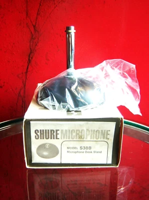 £84.45 • Buy Vintage 1970's Shure S38B Microphone Desk Stand W Riser & AD5 Adapter 55S 55 # 1
