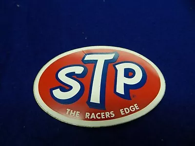 1 NEW Vintage 60's 70's Ford STP The Racer Edge Logo Decal Sticker 3 7/8 X 2 5/8 • $5