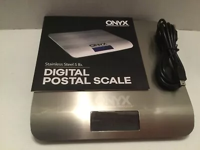 ONYX Stainless Steel 5lb. Digital Postal Scale USB Connect • $20
