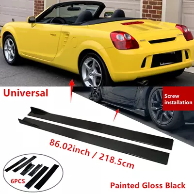 86 Universal Fit For Toyota MR2 2000-2006 Side Skirt Lip Splitter Rocker Panel • $52.52