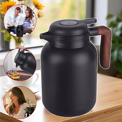 Insulated Jug Thermal Coffee Pot Stainless Steel Tea Pot Thermal Coffee Carafe • £18.92