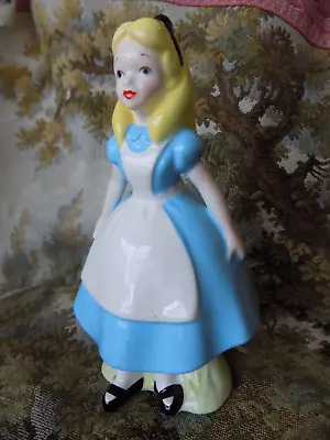 Vintage 1970's Disney Figurine Alice In Wonderland Alice Made Japan Ceramic • $8