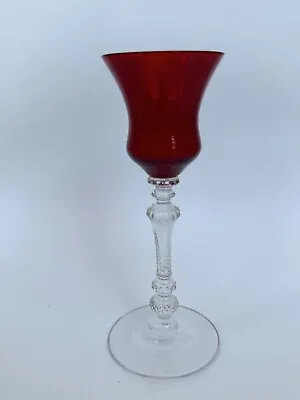 Vintage Cambridge Glass Gadroon Carmen Red / Ruby 5” Cordial #3500 • $35