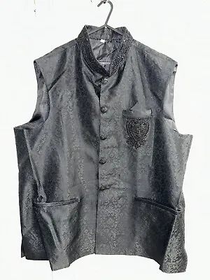 Men’s Groom’s Designer Asian Pakistani Indian Mehndi Wedding Party Eid Waistcoat • £60