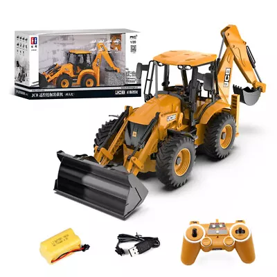 1/20 Remote Control Excavator Bulldozer JCB RC Bucket Loader Vehicle Tractor • $74.02