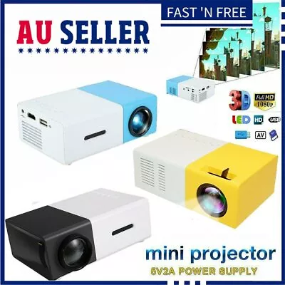 2020 Mini Pocket LED Home Cinema Projector HD 1080P Portable Cinema HQAI USB TM • $58.62