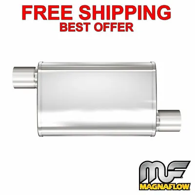 MagnaFlow XL - 3 Chamber Stainless Steel Turbo Muffler - 2.5  O/O - 13236 • $134