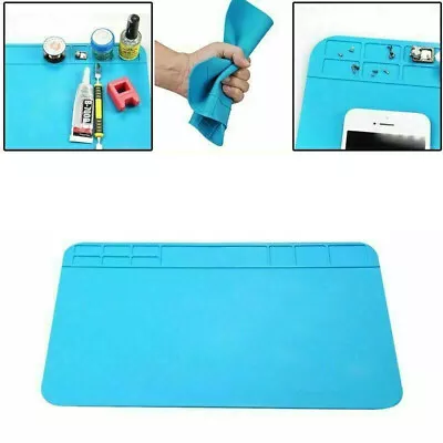 £4.29 • Buy Soldering Repair Workbench Desk Mat Heat Insulation Maintenance Silicone Pad