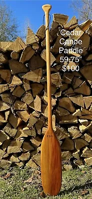 Cedar Canoe Paddle For Use Handcrafted Solid Wood 59 3/4” New • $100