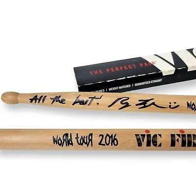 $149 • Buy Authentic Autographed Korn World Tour 2016 VF Drumsticks Signed By Ray Luzier