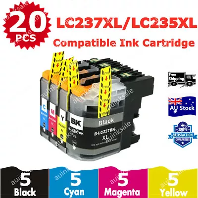 20X Compatible Ink Cartridge LC237XL LC235XL For Brother MFC-J4620DW DCP-J4120DW • $44