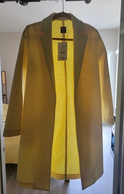 $25 • Buy Zara - New Pale Yellow Duster Coat - Small