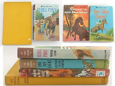 Lot 4 Horse Riding Book Hardback My Friend Flicka 1943 The Pony Library Vintage • £14.99