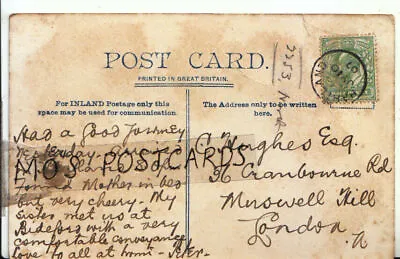 Genealogy Postcard - Hughes - Cranbourne Rd - Muswell Hill - London - Ref 9600A • £3.99