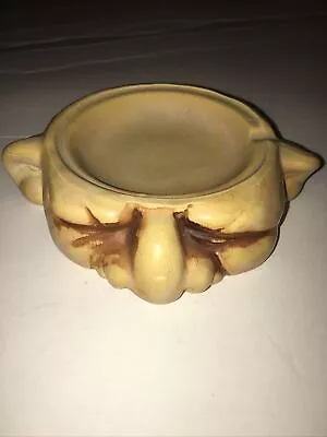 Vintage Pug’s Mugs Ashtray  1986 Enesco Imports Ashtray Mr Magoo Face 5.5 Inch • $20