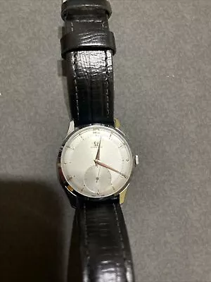 Rare Vintage Omega  Manual  Gild Face Men Wrist Watch Perfect Working • $599