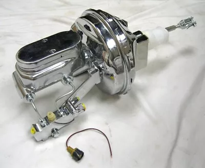 64-72 GM A F X Body 9  ALL CHROME Brake Booster Master Disc Drum Conversion Kit • $190.65