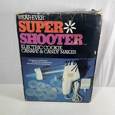 Vintage Wear-Ever Super Shooter Electric Cookie Press 70001 – Tested • $35