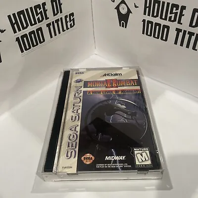 Mortal Kombat II (Sega Saturn 1996) CIB See Box Pic Missing UPC Untested • $64.99