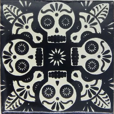 Mexican Tile Folk Art Handmade Talavera Backsplash Handpainted Mosaic # C399 • $1.79