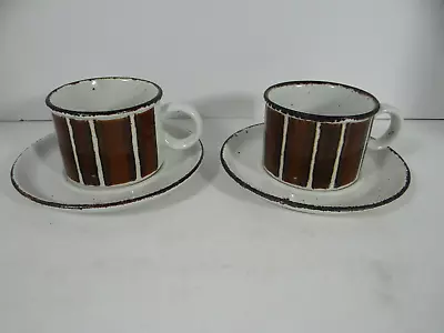  Midwinter Earth Stonehenge Set Of 2 Cups Saucers Made In England • $7.49