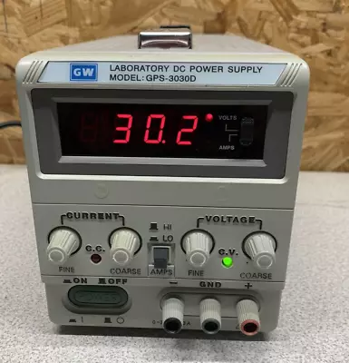 GW Instek GPS-3030D Linear DC Bench Lab Power Supply Regulated 30V 3A 90W TESTED • $110.75