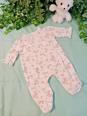 LITTLE ME Baby Girl 3 Months One Piece Multicolor Floral Long Sleeve Romper • $4.99