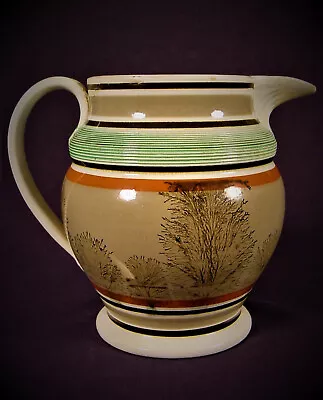 Extremely Rare 1790 Large Pitcher Mocha Ware Mochaware Pearlware Staffordshire • $600