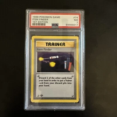 $12.50 • Buy Pokemon Card: 1st Edition ITEM FINDER 1999 BASE Set PSA 7 NEAR MINT