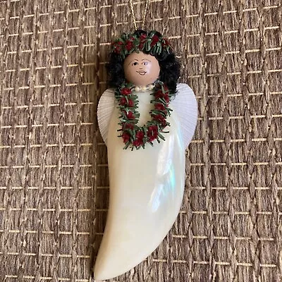 Sweet Maui Hawaiian Christmas Ornament - Angel -  Hand Crafted From Shells • $12.50